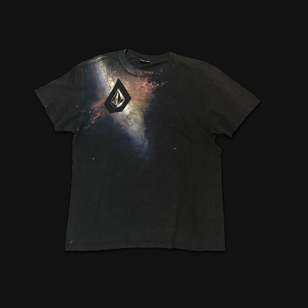 Volcom infinite potential stone logo tee galaxy vtg y2k skate L/21.5
